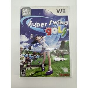 Super Swing Golf Nintendo Wii Tecmo With Manual CIB